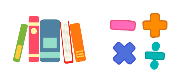 Clipart Books and Arithmetic Symbols Clipart Books and Arithmetic Symbols